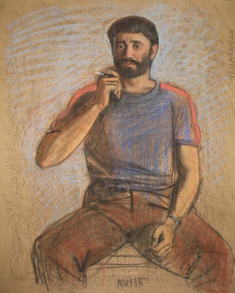 "Абрамашвили"
картон, пастель
Ключевые слова: георгий уваров,пастель,портрет